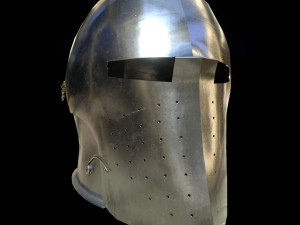 visored barbuta helmet 3D 모델