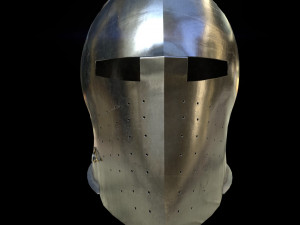 visored barbuta helmet 3D Model
