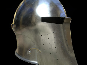 visored barbuta helmet 3D Model