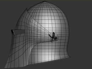 visored barbuta helmet 3D Model