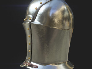 medieval jousting helmet Model 3D