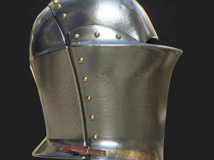medieval jousting helmet Model 3D