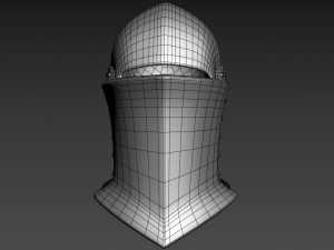 medieval jousting helmet Model 3D