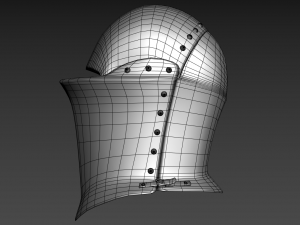 medieval jousting helmet Model 3D