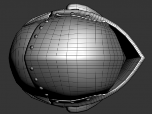 medieval jousting helmet Model 3D