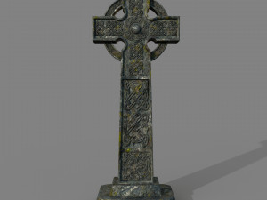 celtic cross grave stone 3D Модель