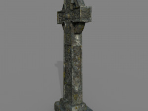 celtic cross grave stone 3D Модель
