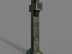 celtic cross grave stone 3D Модель