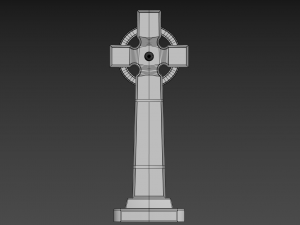 celtic cross grave stone 3D Модель