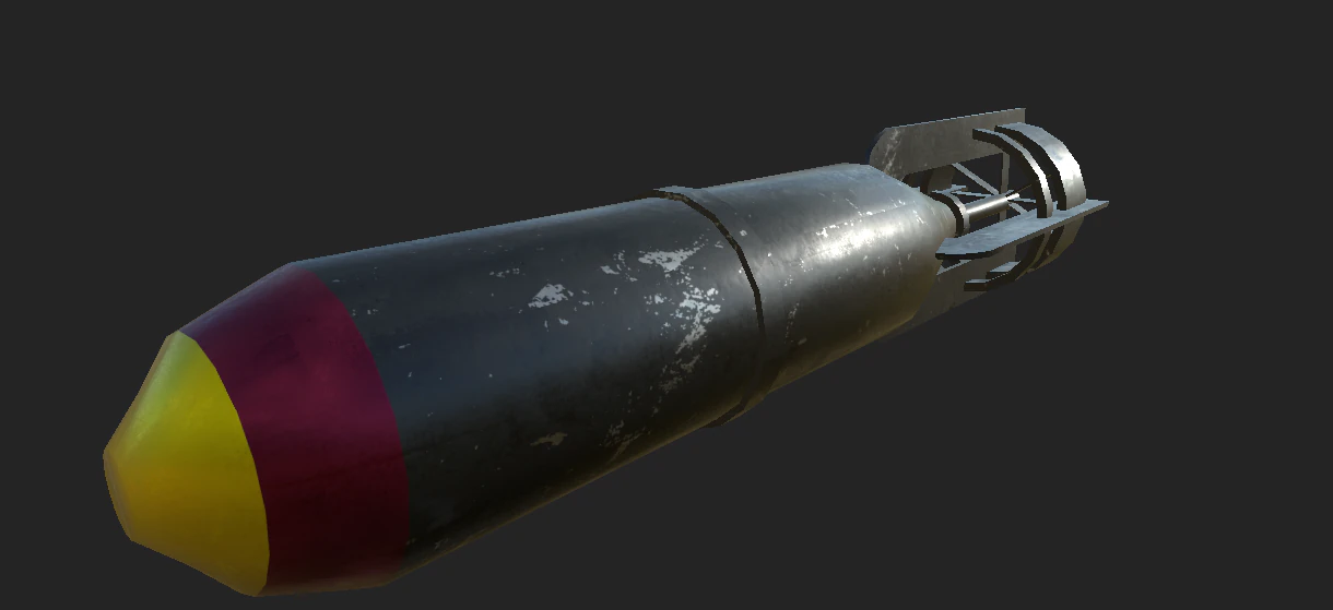 bomb 3D Model .c4d .max .obj .3ds .fbx .stl .blend 