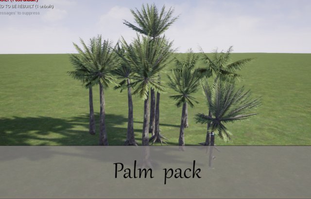 palm pack 3D Model .c4d .max .obj .3ds .fbx .stl .blend 