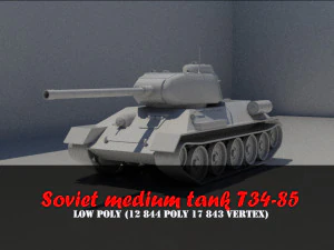 t34-85 3D मॉडल