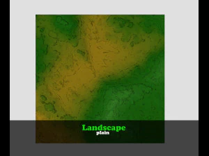 paisagem plana Modelo 3D