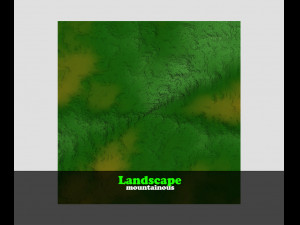 landscape mountainous Modelo 3D