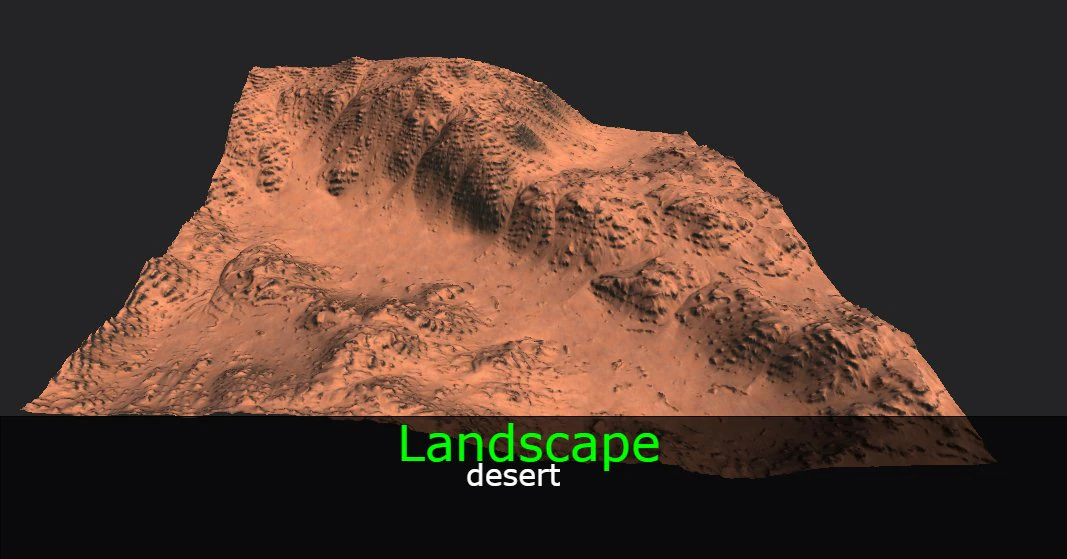landscape set 3D Model .c4d .max .obj .3ds .fbx .stl .blend 