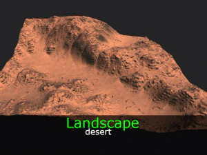 풍경 세트 3D 모델