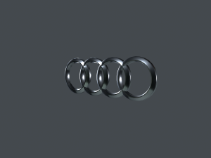 Audi Logotype 3D Model