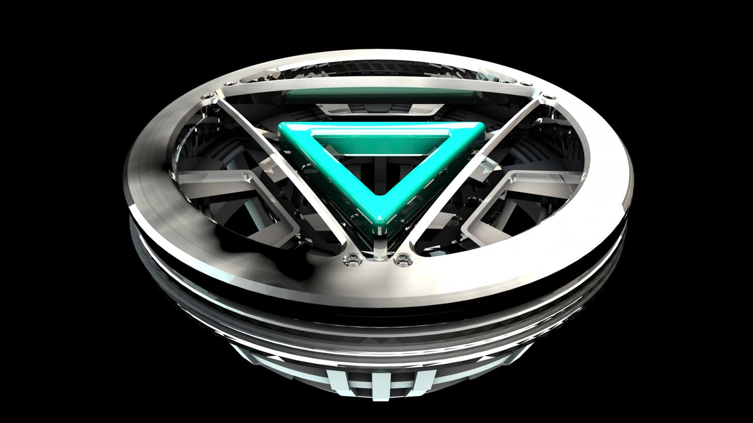 Arc reactor iron-man mark 6 3D Model .c4d .max .obj .3ds .fbx .stl .blend 