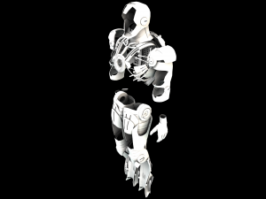 Arc reactor iron-man - marck 1 - armor - ligthroom - render settings - materials Model 3D
