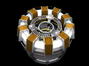 Arc reactor iron-man - marck 1 - armor - ligthroom - render settings - materials Model 3D