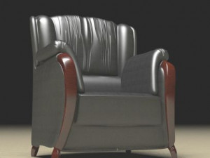 Armchair plated sofa 3D Model