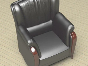 Armchair plated sofa 3D Model