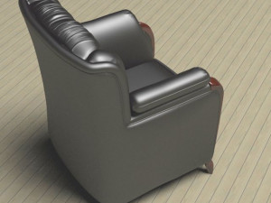 Armchair plated sofa 3D Model