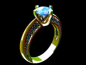 Wedding ring Modello 3D