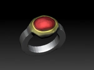 cincin perak Model Cetak 3D