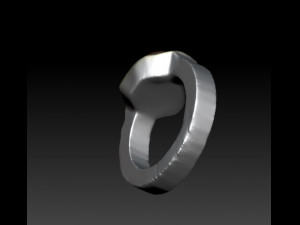 silver ring 3Dプリントモデル