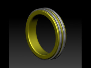 golden ring 3Dプリントモデル