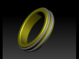 golden ring 3Dプリントモデル