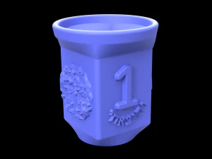 four miniature childrens cups for the passover seder night 3D Print Model