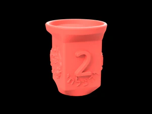 four miniature childrens cups for the passover seder night 3D Print Model