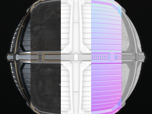 Sci-Fi Panel PBR material CG Dokuları
