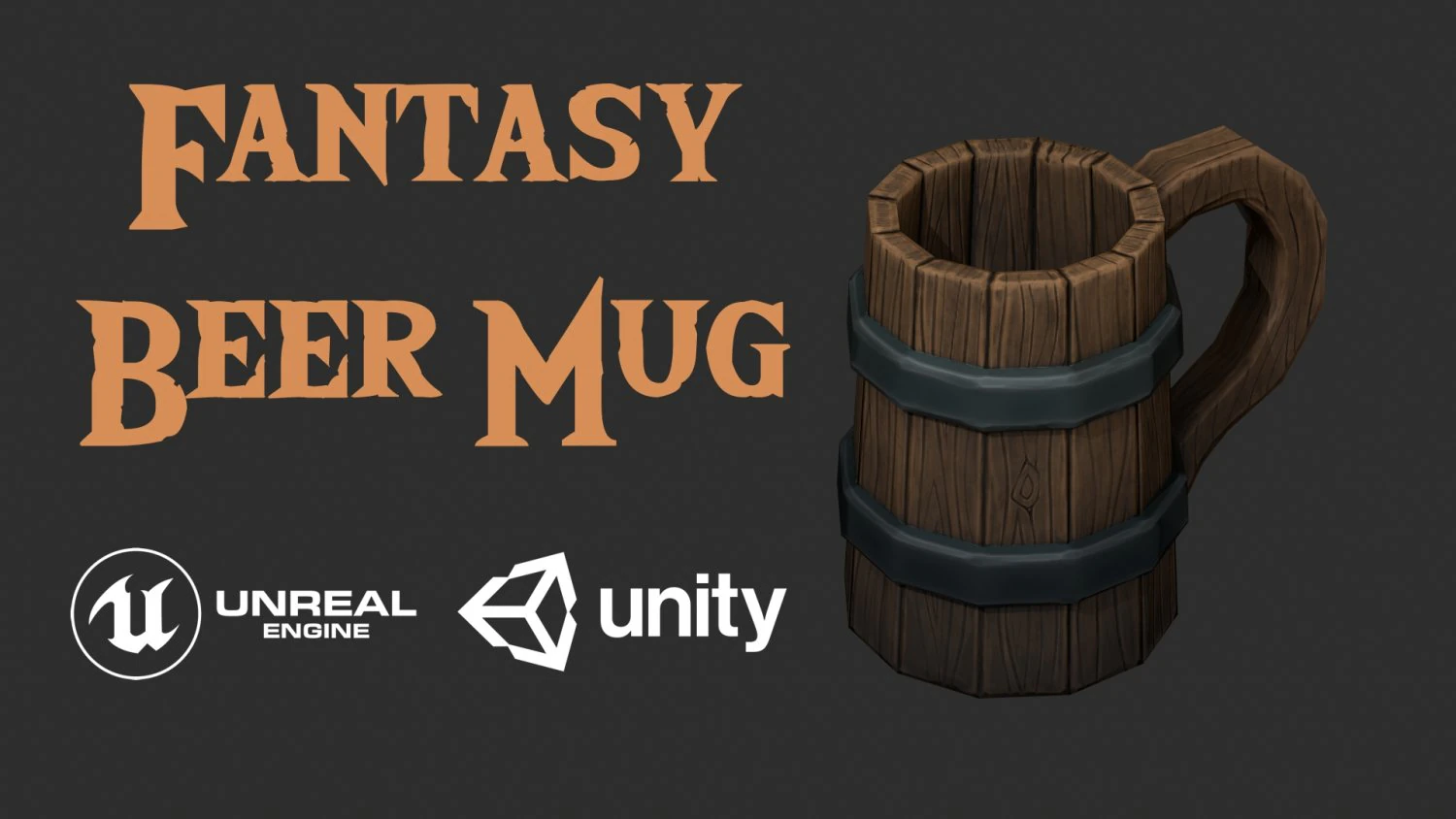 fantasy beer mug 3D Model .c4d .max .obj .3ds .fbx .stl .blend 