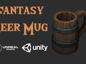fantasy beer mug 3D Model