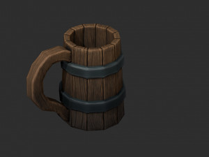 fantasy beer mug Modello 3D