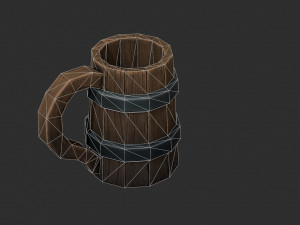 fantasy beer mug Modello 3D