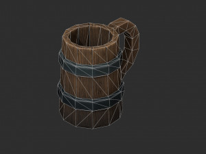 fantasy beer mug Modello 3D