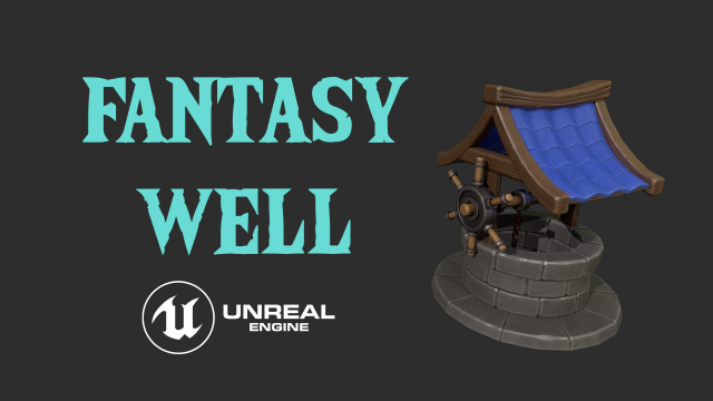 stylized fantasy well 3D Модель .c4d .max .obj .3ds .fbx .stl .blend 
