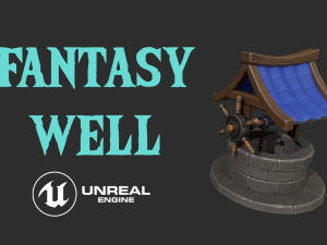 stylized fantasy well 3D Model