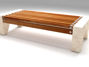 bench Modèle 3D