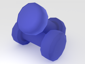 dumbbell 3D 모델