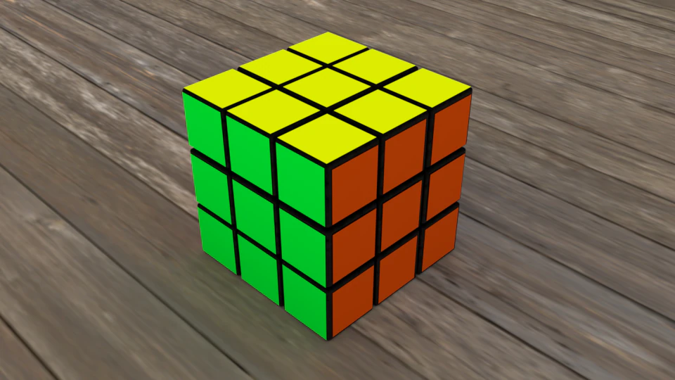 cube of rubic 3D Model .c4d .max .obj .3ds .fbx .stl .blend 