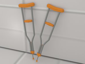 crutches Modello 3D