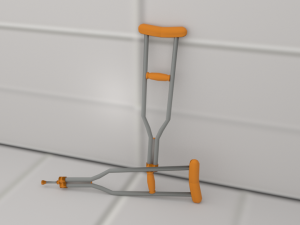 crutches Modello 3D