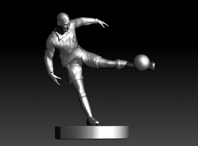 Zidane Model do druku 3D .c4d .max .obj .3ds .fbx .stl .blend 