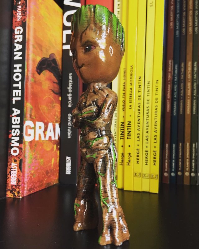 Baby Groot 3D Baskı Modeli .c4d .max .obj .3ds .fbx .stl .blend 