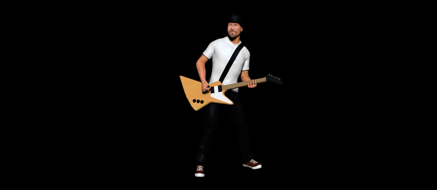 The Edge U2 3D Print Model .c4d .max .obj .3ds .fbx .stl .blend 